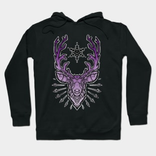 purple deer Hoodie